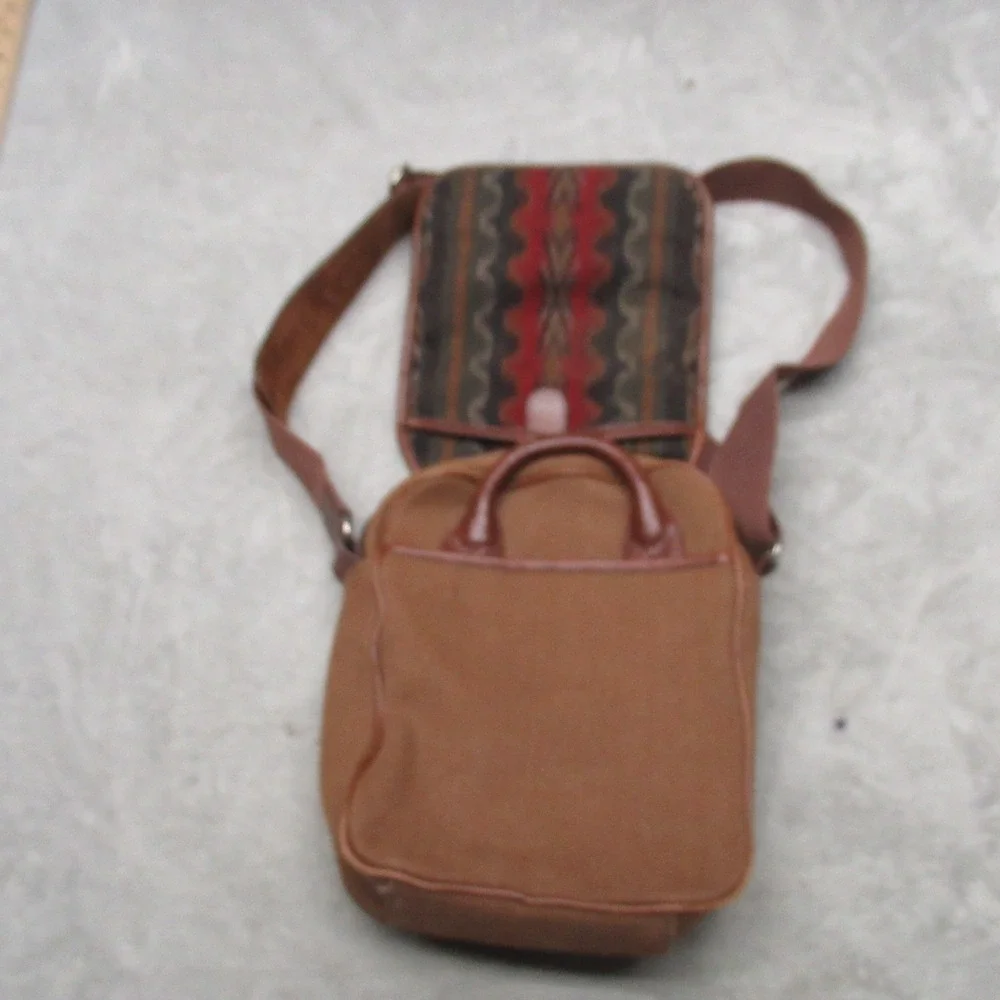 Pendleton Wool Crossbody Bag Unisex‎ One Size Brown Canvas Southwestern Travel